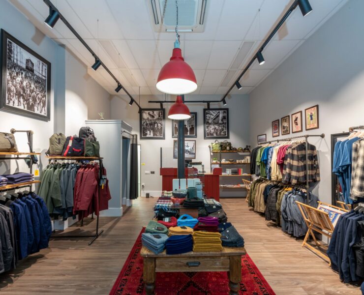 Refurbishment of clothing store in Glasgow